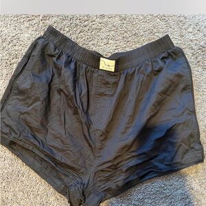 Free people Black Boxer Shorts
